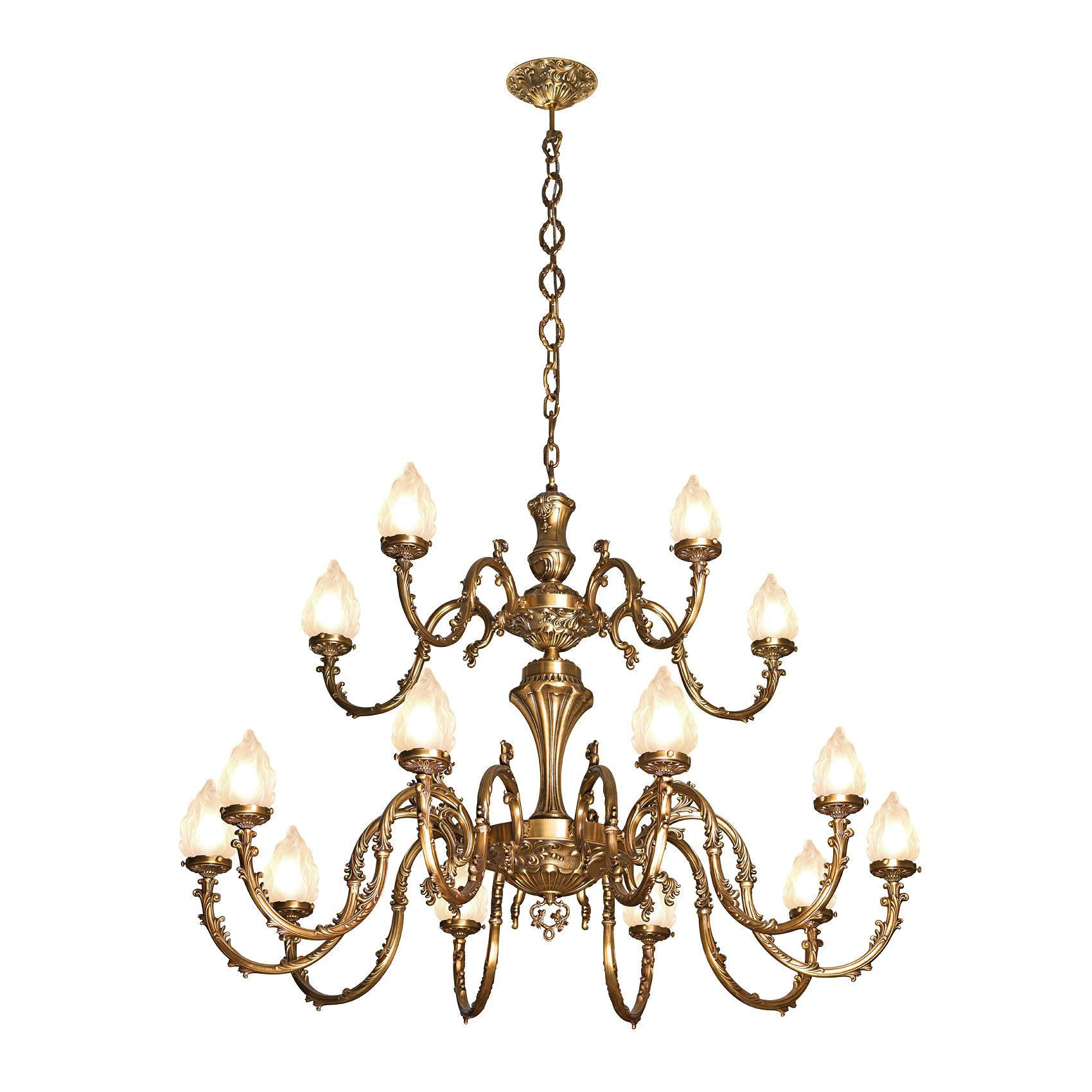 Classic chandelier photographed on a clean white studio background.
